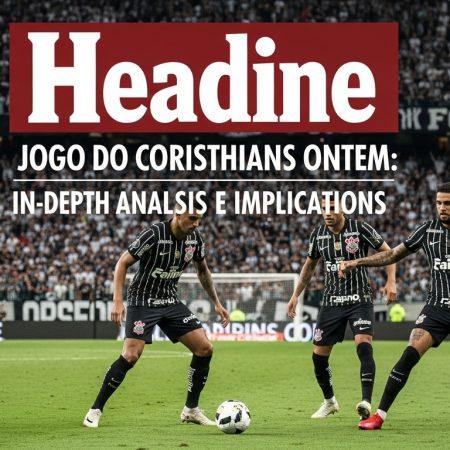 Jogo do Corinthians Ontem: In-Depth Analysis and Implications
