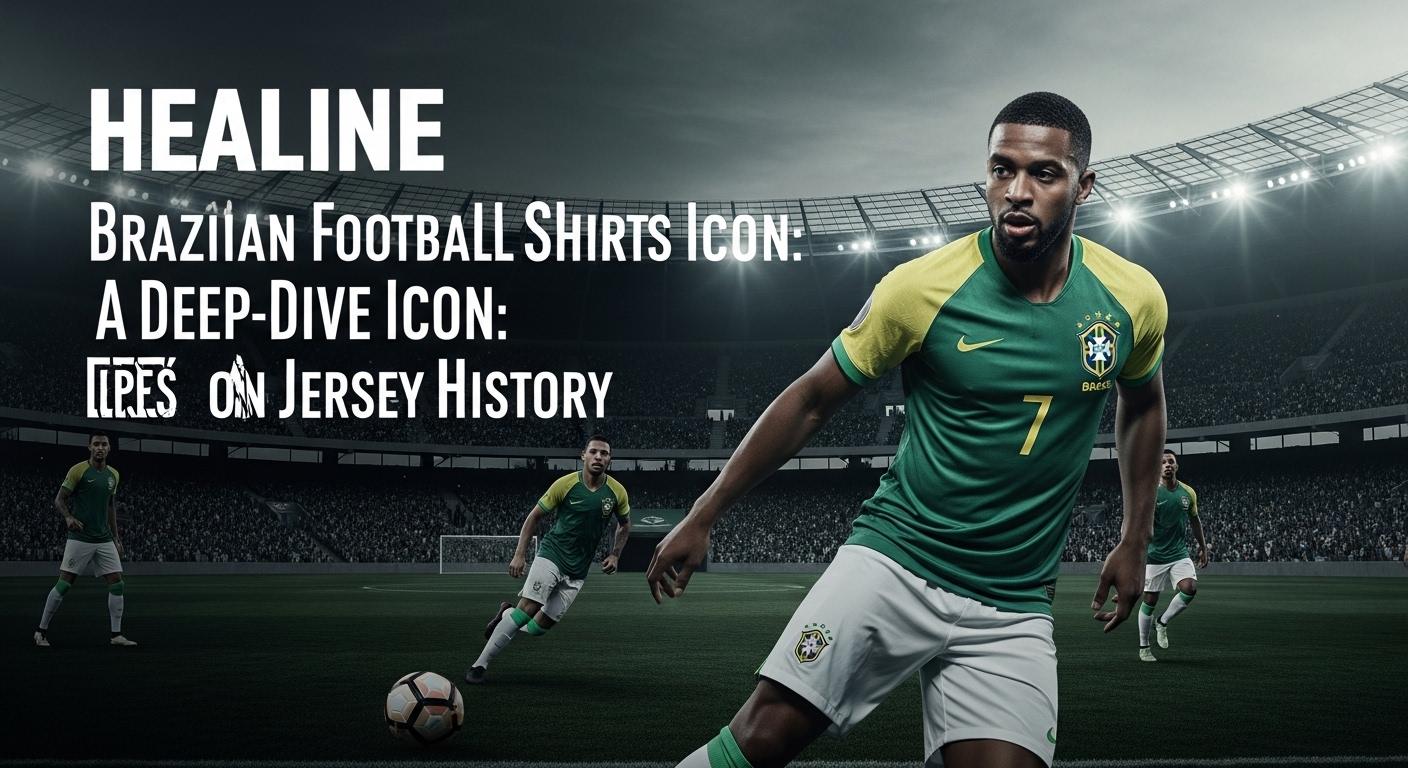 Timeline collage of Brazil national team jerseys through the decades