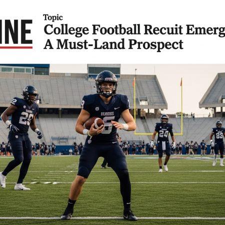 College Football Recruit Emerges: A Must-Land Prospect